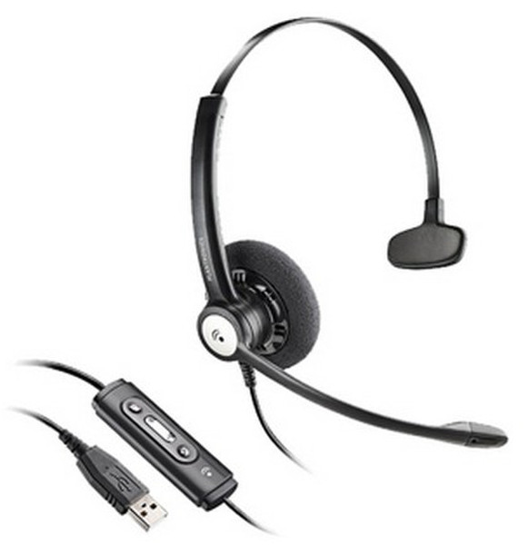 Plantronics Blackwire C610-M Монофонический Оголовье Черный гарнитура