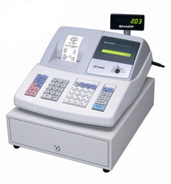 Sharp XE-A203 Electronic Cash Register cash/ticket box