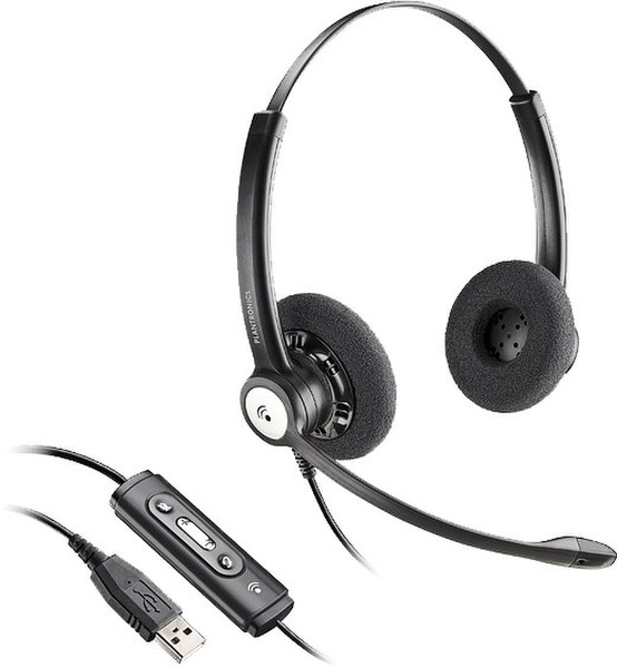 Plantronics Blackwire C620-M Kopfband Binaural Verkabelt Schwarz Mobiles Headset