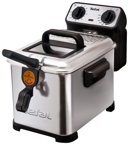 Tefal FR4048 Eins Stand-alone 2300W Schwarz, Edelstahl Friteuse