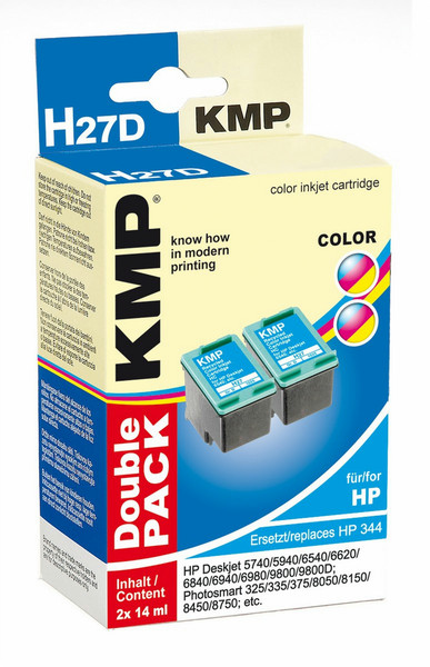 KMP H27D Cyan,Magenta,Yellow ink cartridge