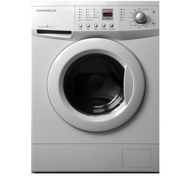 Daewoo DWD-F1211 Washing Machine Отдельностоящий Фронтальная загрузка 6кг 1200об/мин Белый стиральная машина