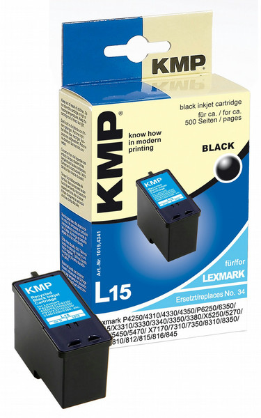 KMP L15 Schwarz Tintenpatrone
