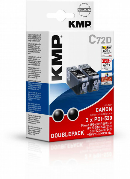 KMP C72D Black ink cartridge