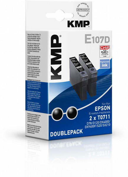 KMP E107D Black ink cartridge