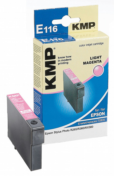 KMP E116 Светло-малиновый струйный картридж