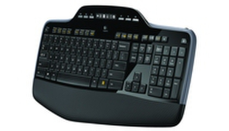 Logitech Wireless Desktop MK710 Беспроводной RF QWERTY Пан-нордический Черный клавиатура