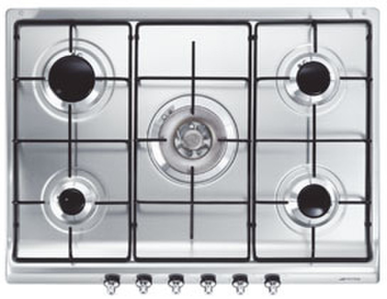 Smeg SE70S-5 Встроенный Gas hob Нержавеющая сталь плита