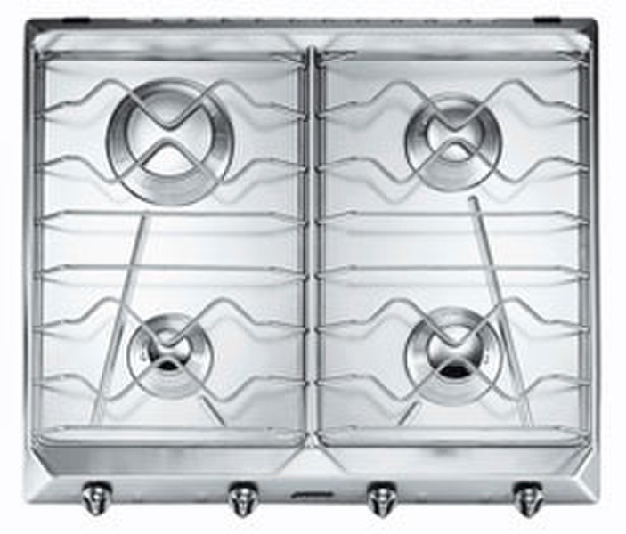 Smeg SV564X-3 Встроенный Gas hob Cеребряный плита