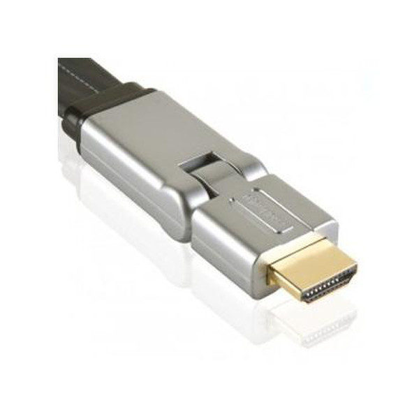Profigold PROV1302 2m HDMI HDMI Schwarz, Silber HDMI-Kabel