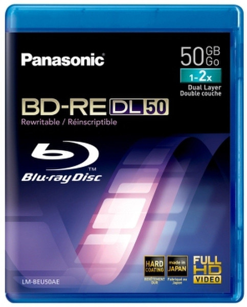Panasonic LM-BEU50AE 50ГБ BD-RE 1шт чистые Blu-ray диски
