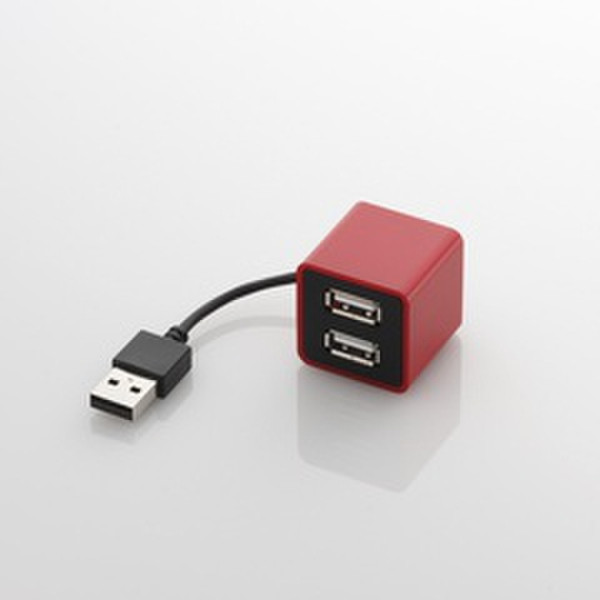 Elecom Cube Hub, Passive Красный хаб-разветвитель