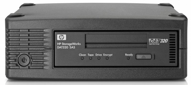 HP DAT320 External SAS with (5) DAT320 Media Biz Protection Kit tape auto loader/library