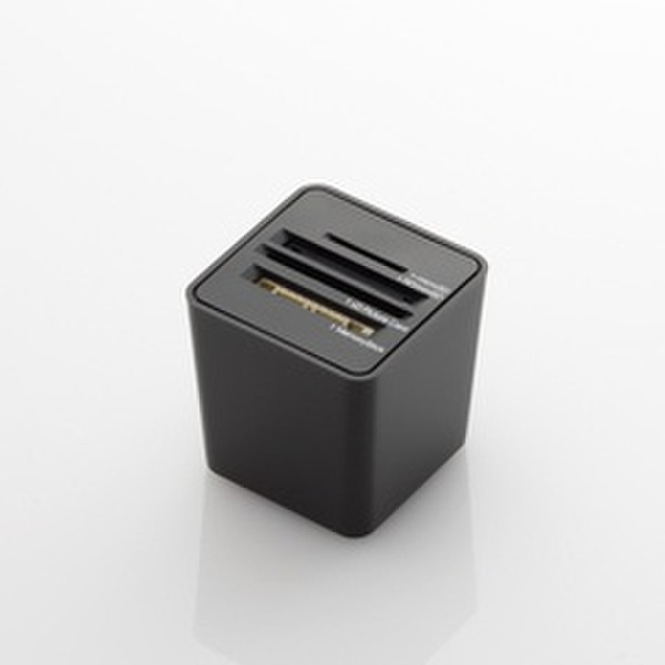Elecom Card Reader Top Loading USB 2.0 Черный устройство для чтения карт флэш-памяти