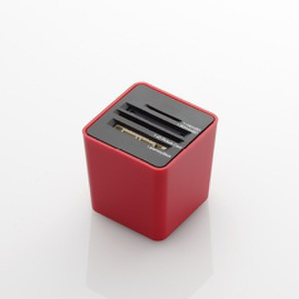 Elecom Card Reader Top Loading USB 2.0 Rot Kartenleser