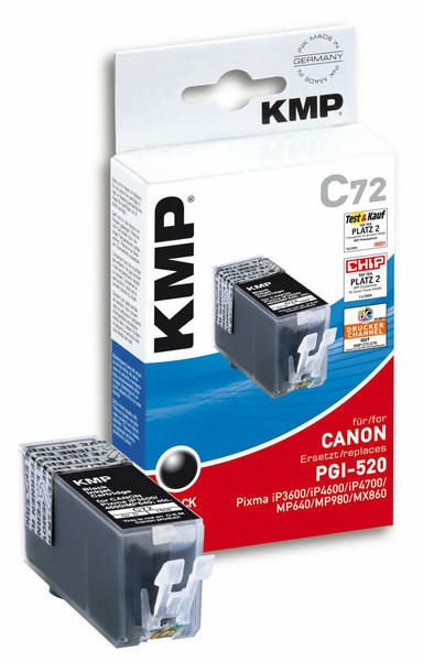 KMP C72 Black ink cartridge