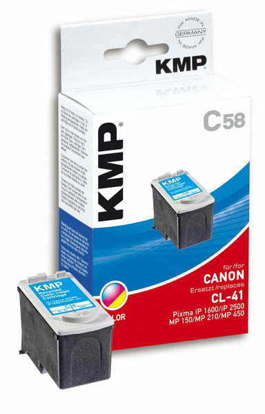 KMP C58 Cyan,Magenta,Yellow ink cartridge