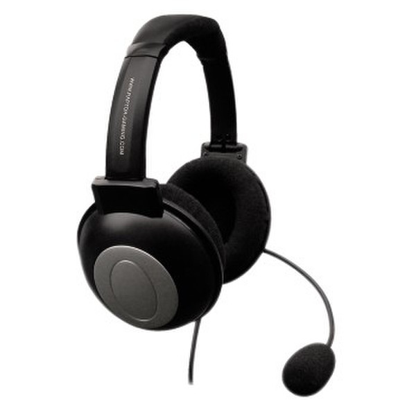 Hama LH1 Binaural Wired Black mobile headset