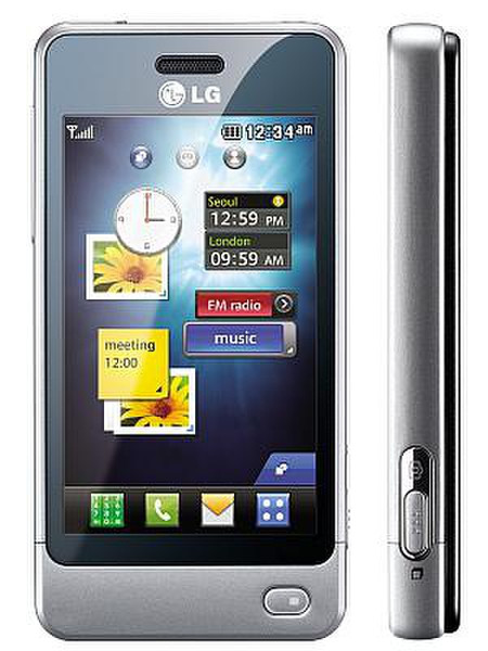 LG GD510 Одна SIM-карта Cеребряный смартфон