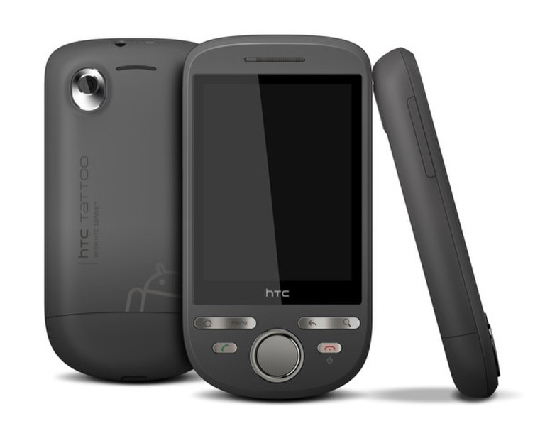 HTC Tattoo 2.8Zoll 240 x 320Pixel Touchscreen 113g Schwarz Handheld Mobile Computer