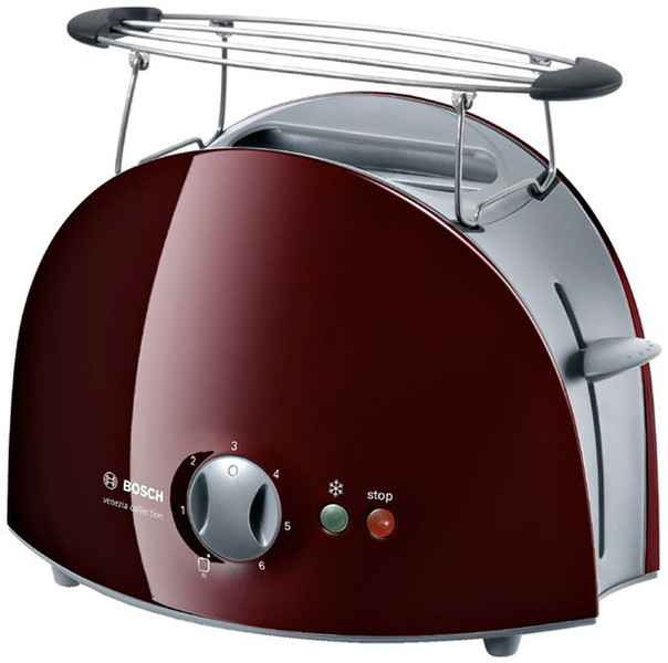 Bosch TAT6108 2Scheibe(n) 900W Rot Toaster