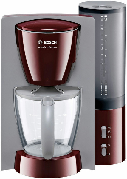 Bosch TKA6028 Drip coffee maker 1.25L 10cups Grey coffee maker