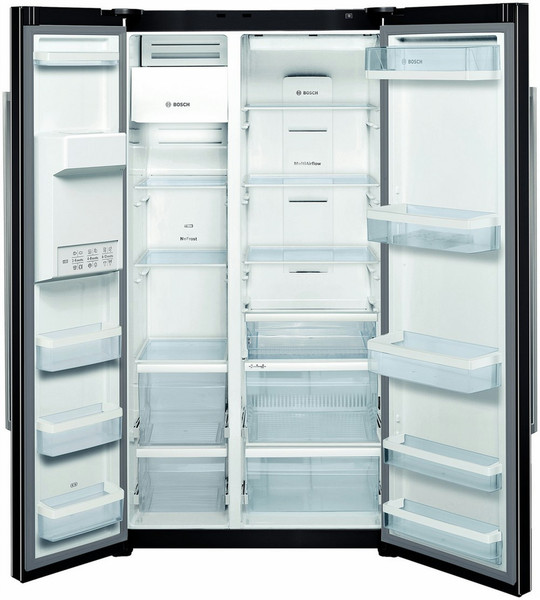 Bosch KAD62V50 freestanding 564L Black side-by-side refrigerator