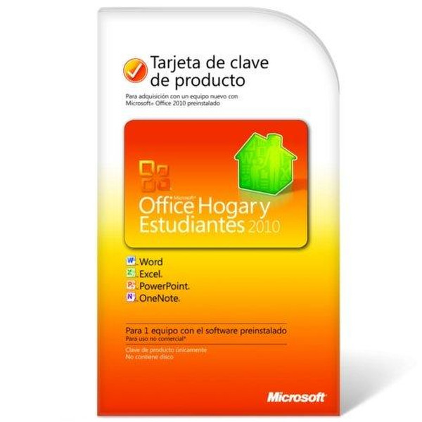 Microsoft Office Home & Student 2010, ESP