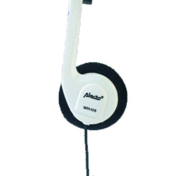 Alecto Headphones WH-105 White Weiß Ohraufliegend Kopfhörer