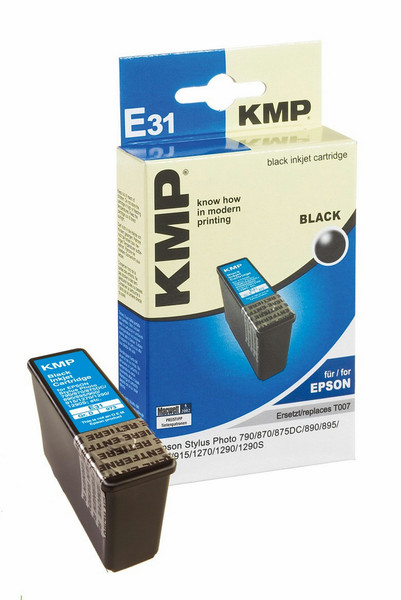 KMP E31 Schwarz Tintenpatrone