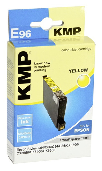 KMP E96 Pigment gelb Tintenpatrone