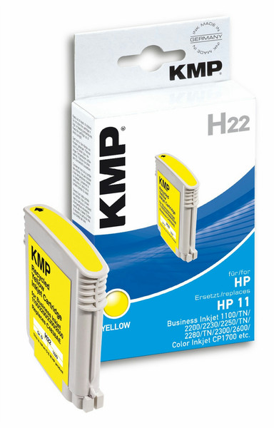 KMP H22 Gelb Tintenpatrone
