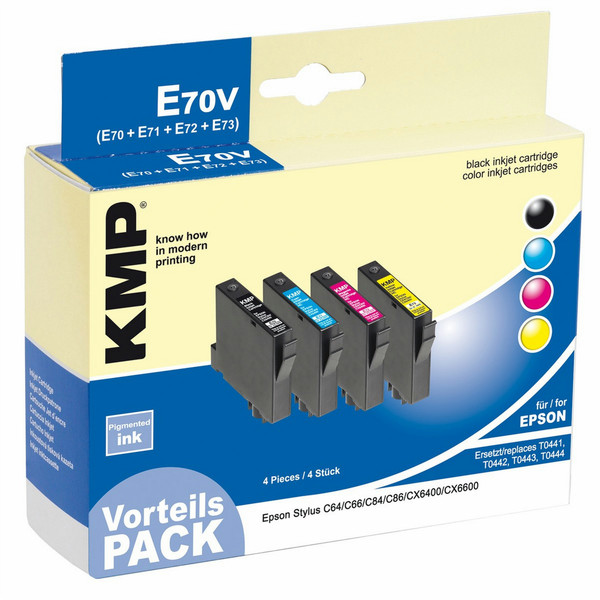 KMP E70V Black,Cyan,Magenta,Yellow ink cartridge