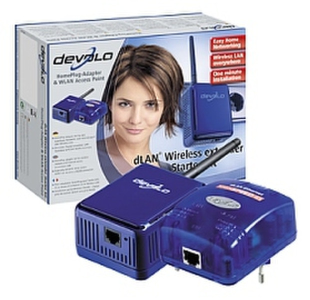 Devolo dLAN Wireless Extender Starter Kit 85Mbit/s networking card