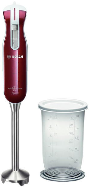 Bosch MSM7400 Pürierstab 750W Rot, Weiß Mixer