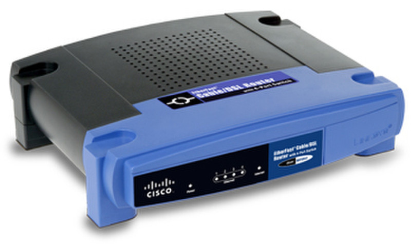 Linksys BEFSR41 Подключение Ethernet ADSL Черный, Синий проводной маршрутизатор