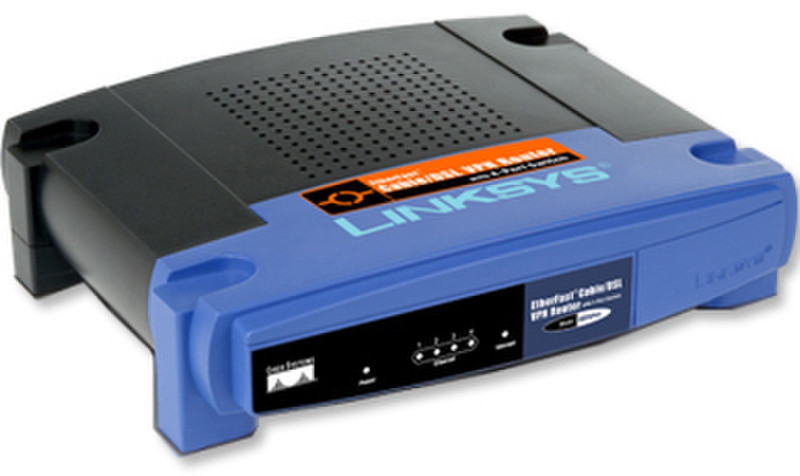 Linksys BEFVP41 Eingebauter Ethernet-Anschluss Schwarz, Blau Kabelrouter