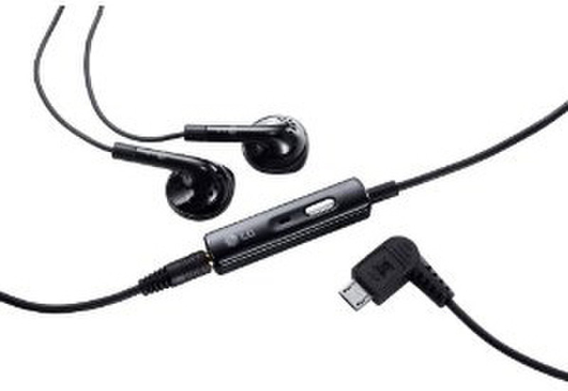 LG PHF-110 Стереофонический Проводная Черный гарнитура мобильного устройства