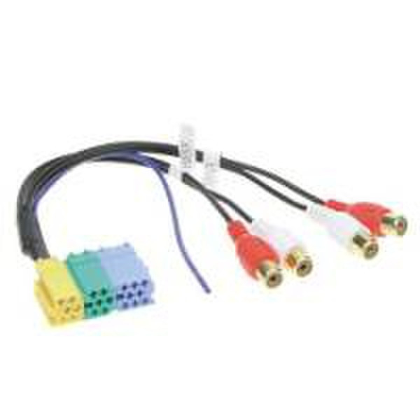 CSB Line Out Adapter Mini-ISO Mini-ISO jack to 4 RCA Разноцветный кабельный разъем/переходник