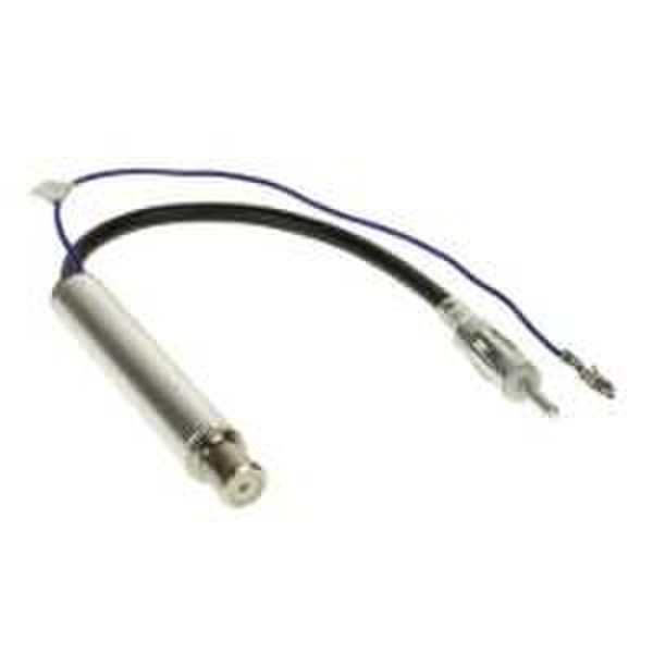 CSB DIN-Antenna Adapter / phantom power Black,Silver cable interface/gender adapter
