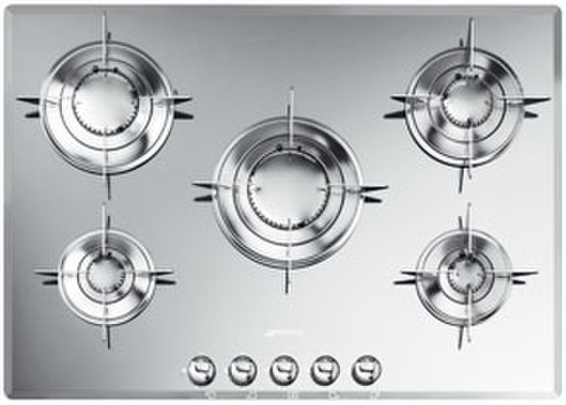 Smeg PTV705 Встроенный Gas hob Нержавеющая сталь плита