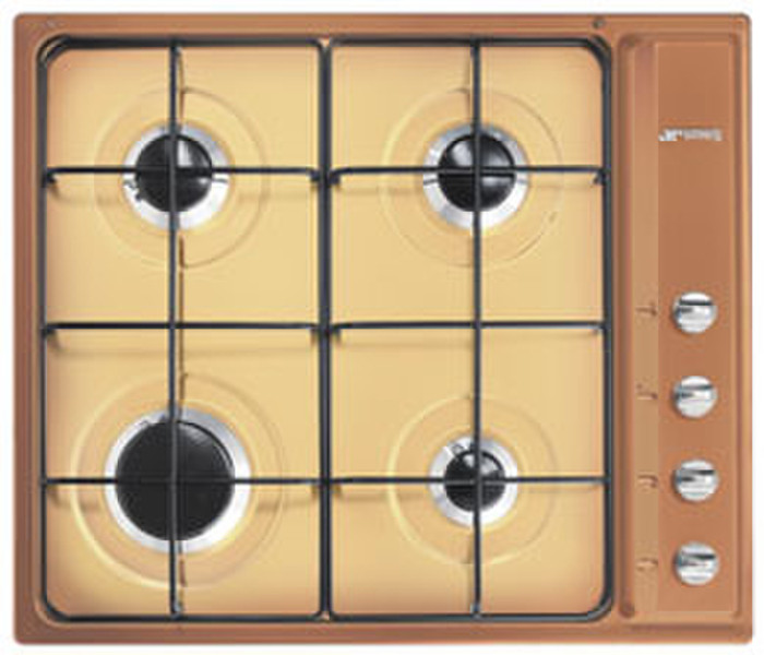 Smeg SE64STF3 Встроенный Gas hob Коричневый плита