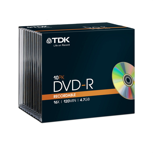 TDK 10 x DVD-R 4.7GB 4.7GB DVD-R 10pc(s)