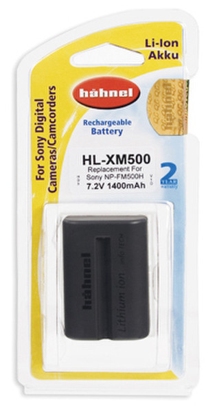 Hahnel HL-XM500 Lithium-Ion (Li-Ion) 1500mAh 7.2V rechargeable battery