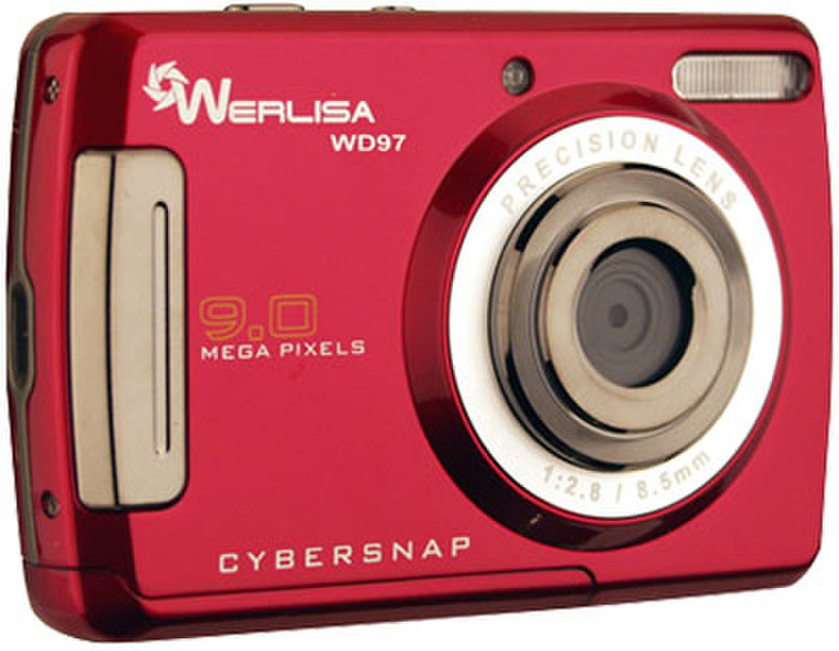 Werlisa WD97 Компактный фотоаппарат 9МП CCD Красный