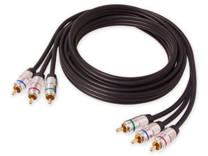 Siig 2m Component Video/Digital Coaxial 2m 3 x RCA Black component (YPbPr) video cable