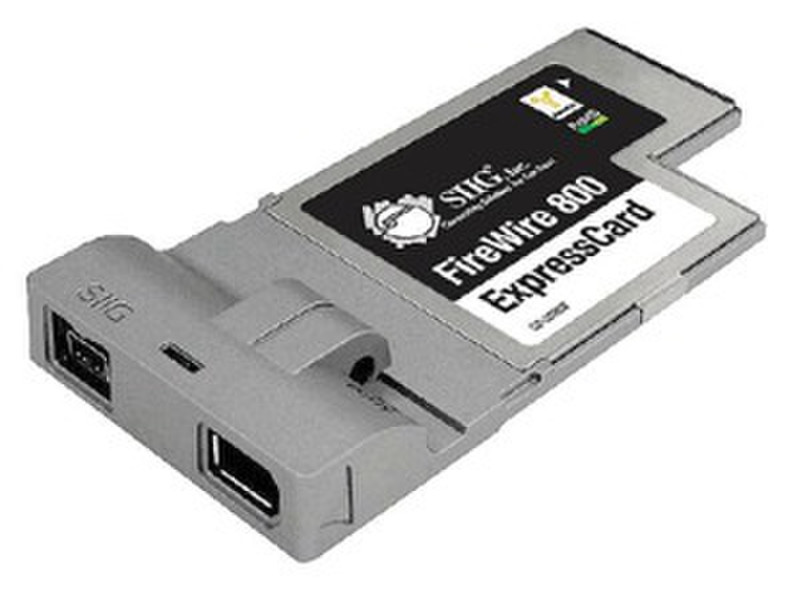 Siig 2-port FireWire 800 ExpressCard Schnittstellenkarte/Adapter