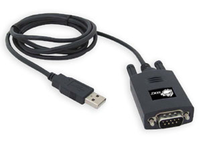 Siig USB/Serial Adapter USB RS-232 Black cable interface/gender adapter