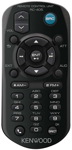 Kenwood Electronics KCA-RC405 Black remote control