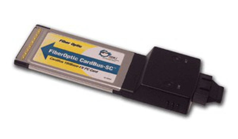 Siig FiberOptic CardBus-SC 100Mbit/s networking card